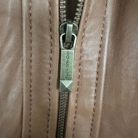 NWT Michael Kors Leather Jacket - Picture 4 of 4